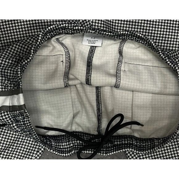 Urban Outfitters Plaid Houndstooth Black White Jogger Pants Mens Medium NWOT - Picture 16 of 16